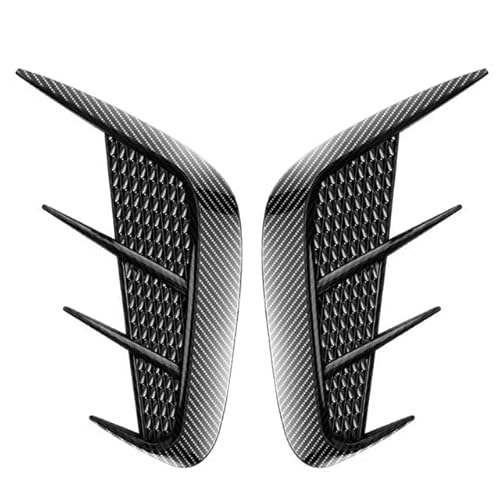 リアフェンダー&フロントフェンダー両用ダミーダクト左右 カーボン調汎用ダクト 柔軟素材で曲面もok 愛車がレーシーに大変身 簡単カスタム