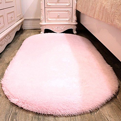 Tapis maison salon ovale épaissi GZ tapis chambre chevet lit