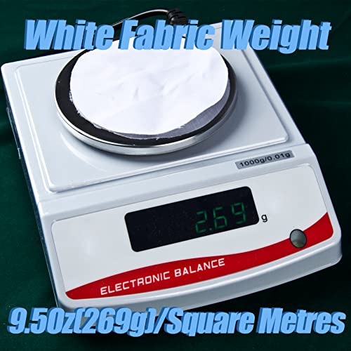 Wafasszd 9999 2 Yard White Twill Cotton Canvas Fabric,Natural Thick Cotton Poplin Fabric By The Yard,59 Inches Wide 100% Cotton Fabric, Embroidery Muslin Quilting Fabric Material thumb #4