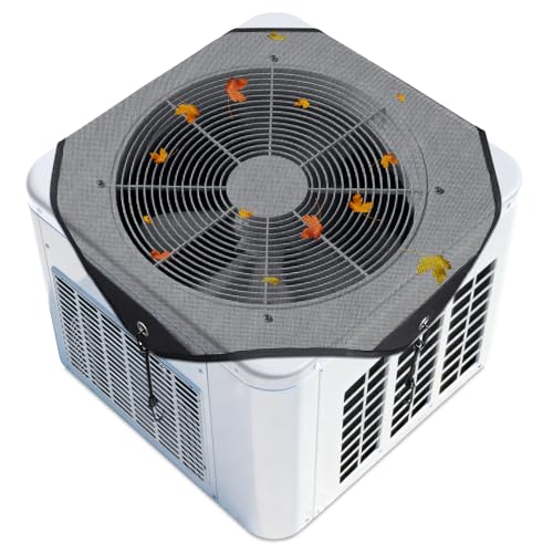Image of TRELC Air Conditioner Covers for Outside Units, Breathable Mesh AC Cover, Outdoor Central AC Condenser Unit Cover, All Season Top Universal Defener Against Leaves, Branches, Cottonwood(28'' X 28'')