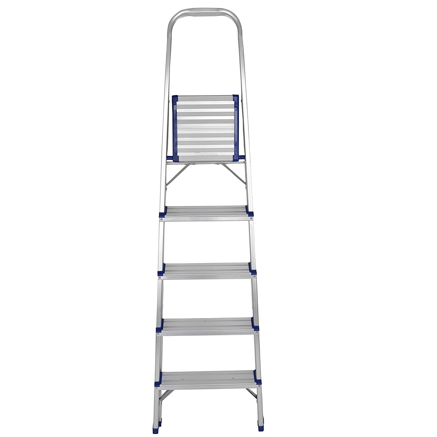 TREPPE Escalera Aluminio Plegable Tijera Ligera 5 Peldaños