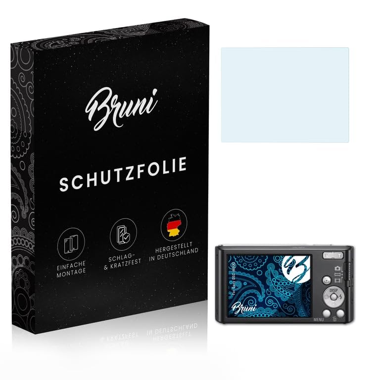 Bruni Screen Protector compatible with Sony DSC-W830 Protector Film, crystal clear Protective Film (2X)