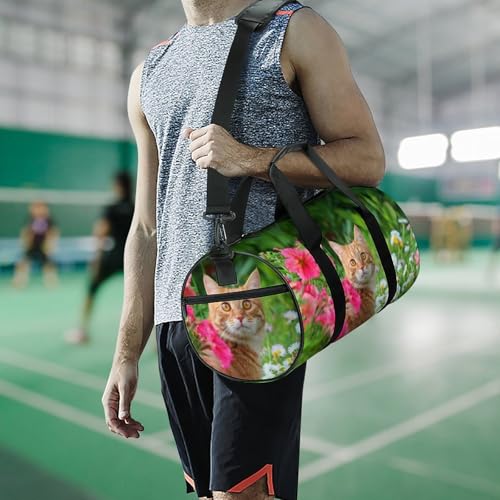 Sac week-end chat et fleur pour voyager léger sans contrainte