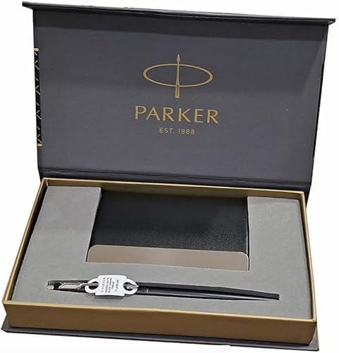 Parker INSIGNIA BOLÍGRAFO CROMADO NEGRO MATE CON PORTARJETAS
