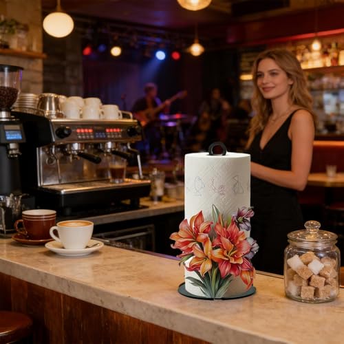 Portarrollos de cocina anticaídas con base estable para evitar rollos sueltos en el bar 4