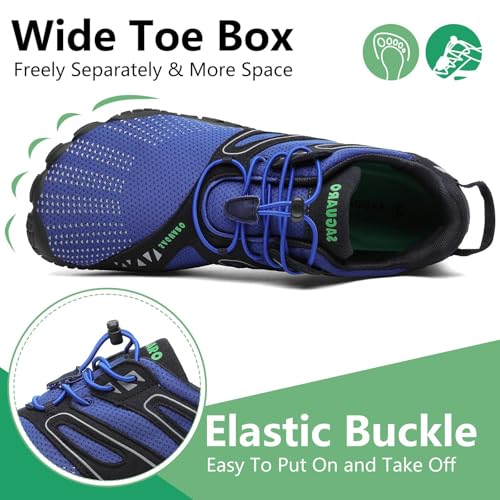 Image of SAGUARO Womens Mens Barefoot Shoes Minimalist Trail Runner Wide Toe Box Zero Drop Outdoor Cross Training Shoe