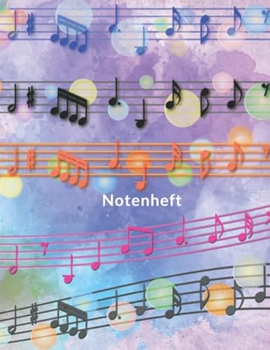 Notenheft: Notenheft,notenblatt leer,notenheft blanko,Dickes Notenbuch - 100 Seiten - hohe Qualität