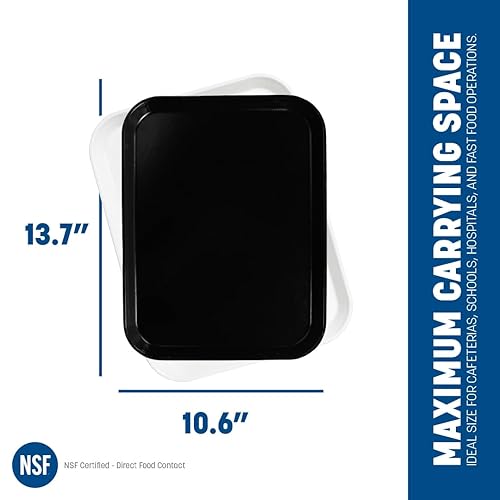 Miniatura 4 de Carlisle FoodService Products 1410FG004 Glasteel - Bandeja de fibra de vidrio para cafetería/comida rápida, certificado NSF, 13 3/4 pulgadas de