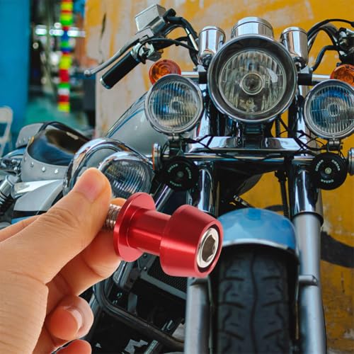 Gatuida 2 Pares De Carretéis De Braço Oscilante Para Motocicleta Parafuso Deslizante Cnc Para Motoci