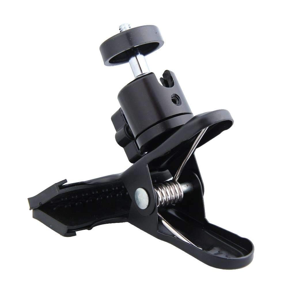 Action Pro Long Screw Ball Head 360 Degree Rotating Spring Clamp Mount Adapter Camera Vigorously Clip Compatible with GoPro-13/12/11/10/9/8/7/6/5/4/3+/3/SJCAM/YI Action Cameras 3