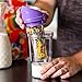 CRUNCHCUP XL Purple - Portable Plastic Cereal Cups for Breakfast On the Go, To Go Cereal and Milk Container for your favorite Breakfast Cereals, No Spoon or Bowl Required