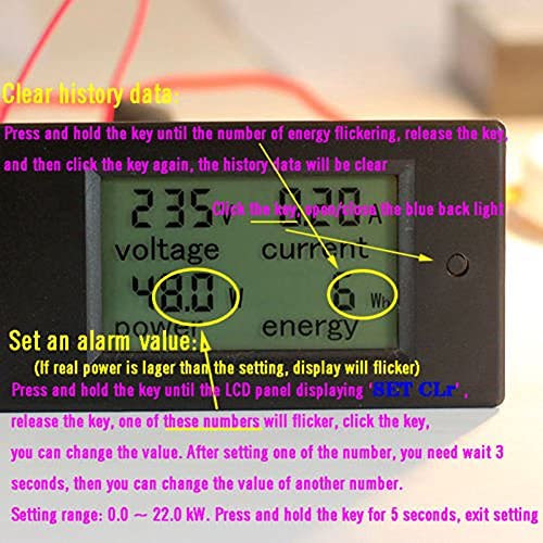 Ac 100A Digital Power Kwh Watt Meter Volt Energy Multimeter Amp Voltmeter Ammeter With Current Transformer Ct,Open-Close Current Transformer #TOP3