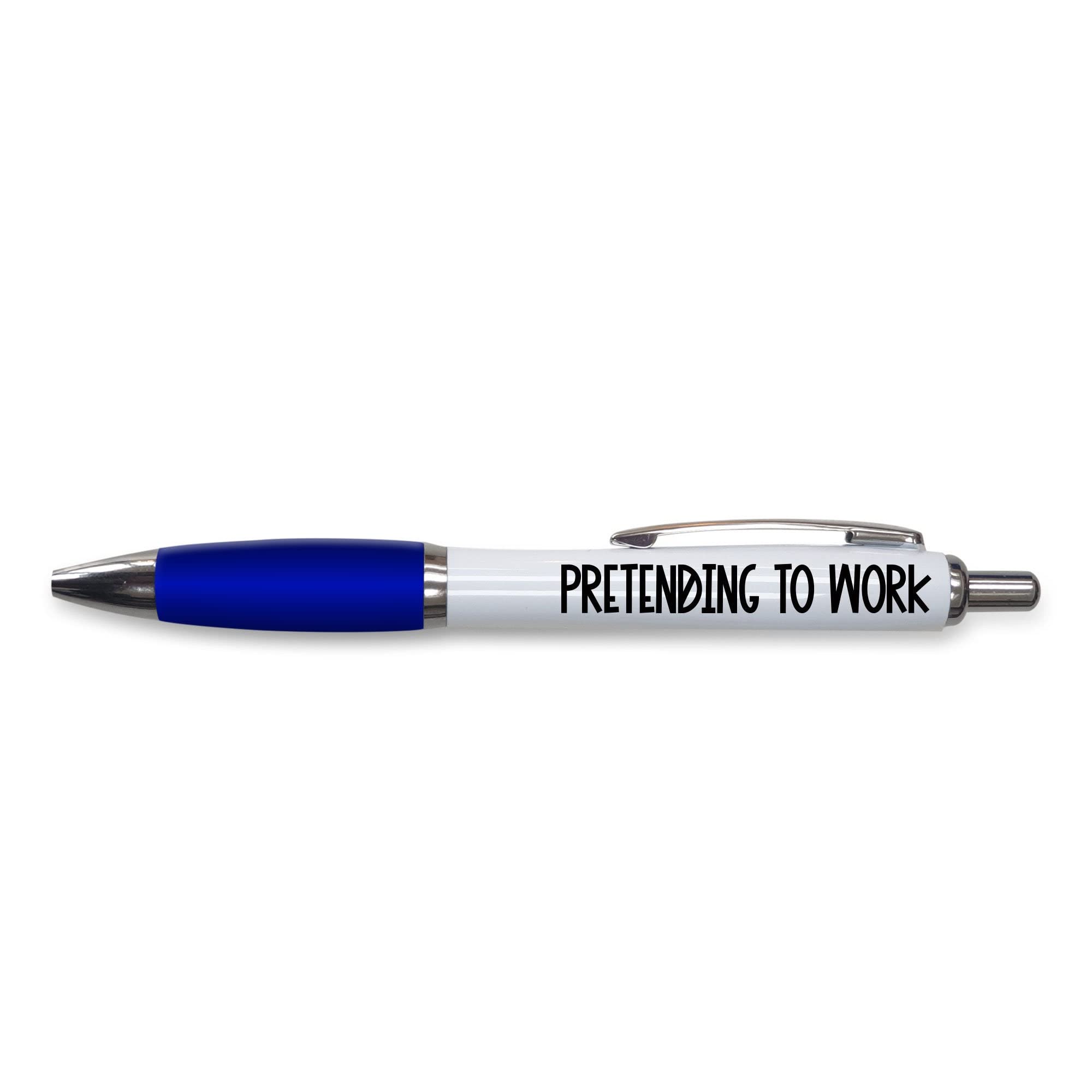 Tongue in Peach Divertente idea regalo con penna a sfera, con scritta I Hate This Job | Joke Stationary | NERO PP31