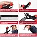 Revolving Punch Plier Kit, XOOL Leather Hole Punch Set for Belts, Watch Bands, Straps, Dog Collars, Saddles, Shoes, Fabric, DIY Home or Craft Projects, Heavy Duty Rotary Puncher, Multi Hole Sizes Make