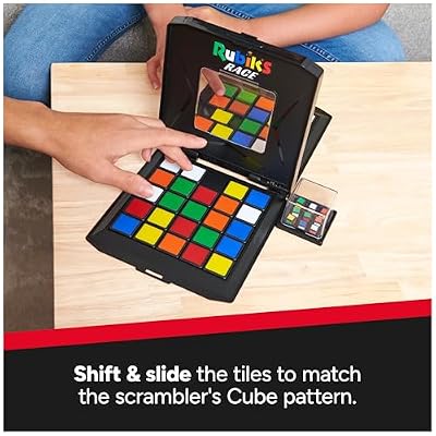 Rubiks Cube, Rubik's Race, Classic Fast-Paced Puzzle Strategy Sequence Board Game, Problem-Solving Brain Teaser, Color-Matching Game, 2 Players, Packaging May Vary, for Adults & Kids Ages 7 & Up