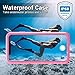 EFFUN Case for iPhone X Waterproof Case for iPhone Xs Waterproof Case of 5.8 inch, Full Body Protcetive Case for iPhone X/Xs of IP68 Waterproof Dustproof Shockproof Snowproof, Pink