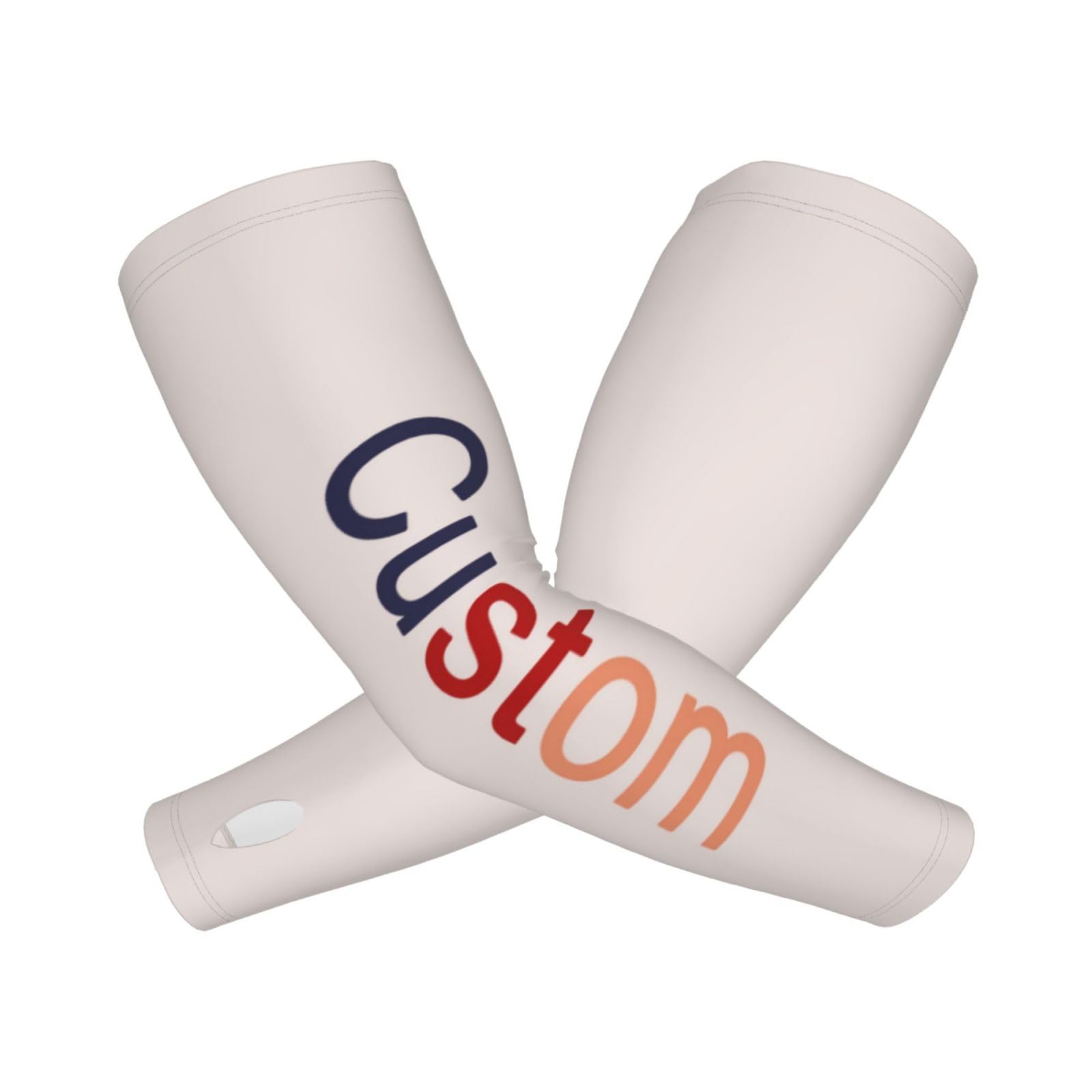 EastSail Custom Arm Sleeves with Elastic Breathable Personalized Add Your Own Image Text for Cycling Football Volleyball Baseball One Size Fits All