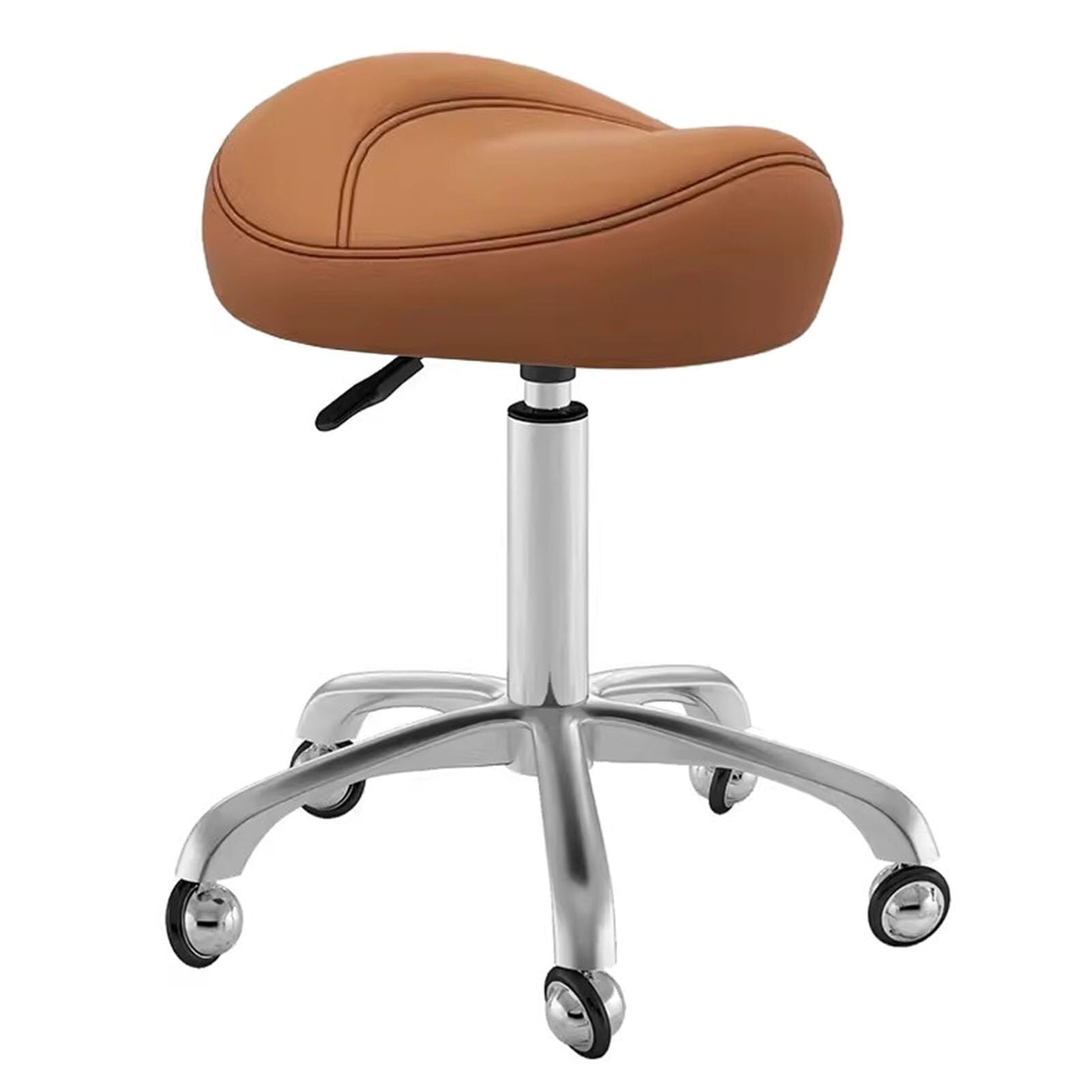 METTEOR Saddle Stool Rolling Swivel Chair Rolling Stool - Professional Saddle Chair with Wheels, Hydraulic Stool, Salon Chair Saddle Stool