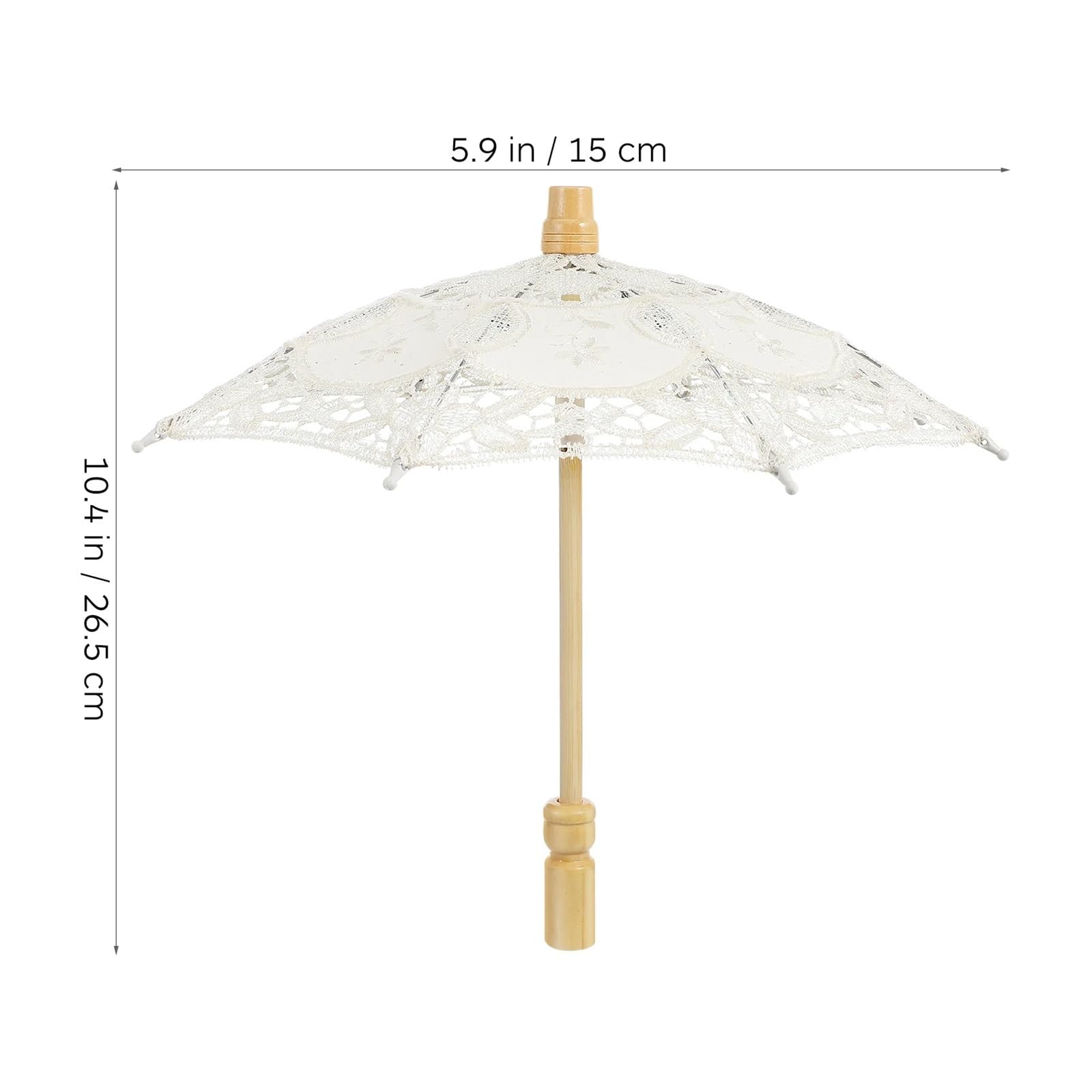 Parapluie de mariage en dentelle, parasol à main, Lace Cotton Umbrella Parasol Wedding Photography Prop Craft Embroidery Decor Gift