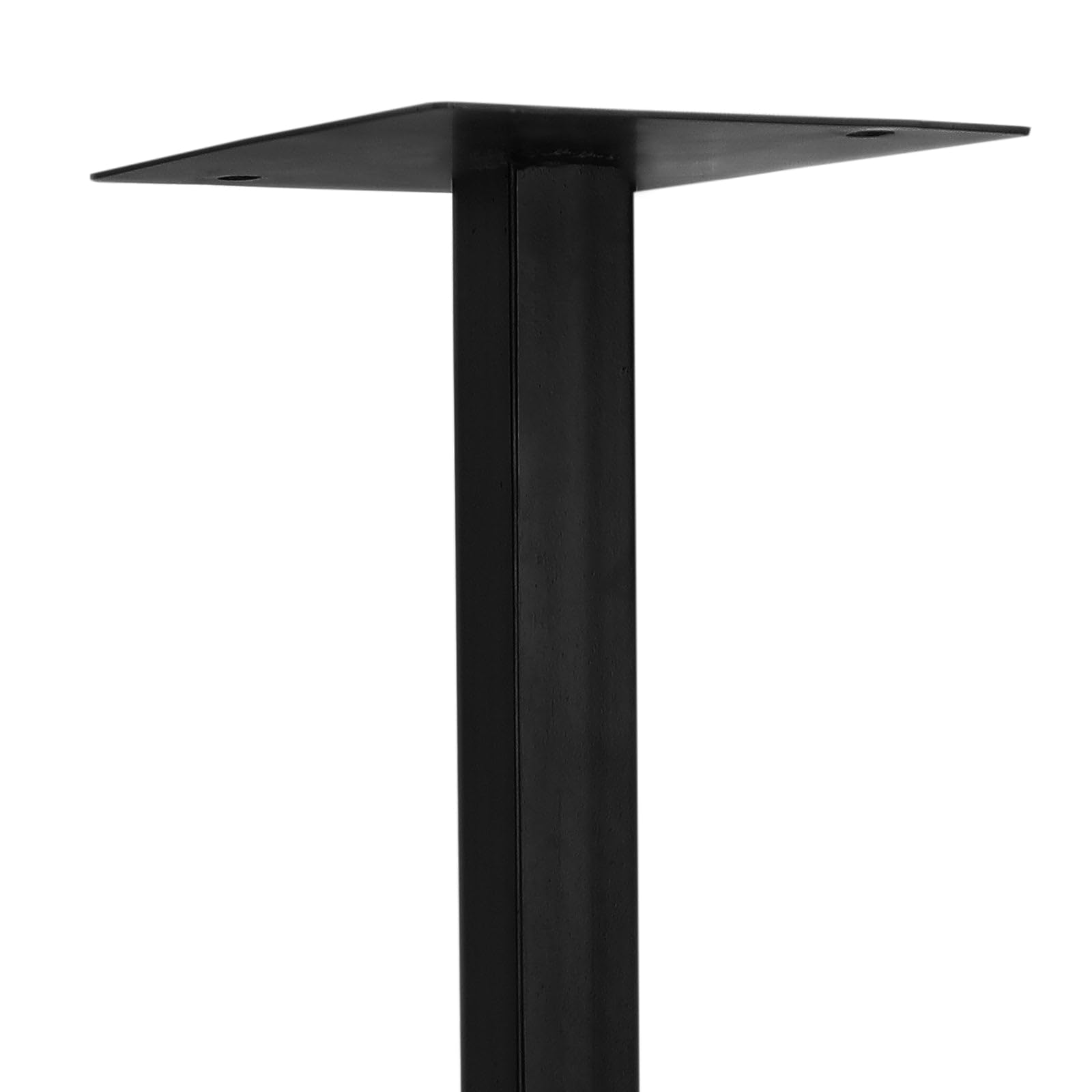 Piédestal en Fer Noir pour Boîte aux Lettres 105 x 28 x 20 cm Capacité Maximale 21 kg Imperméable Usage Extérieur [Fixations INCLUSES]