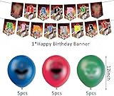 Decoracion Cumpleaños - simyron 29Pcs Globos de Cumpleaños Fiestas Infantiles Decoracion, Feliz Cumpleaños con Globos de latex Adorno Torta para Niño Niña