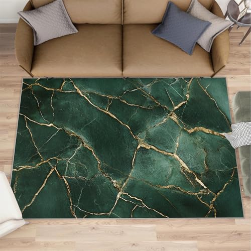 Tapis de salon marbre veiné tapis d'intérieur rectangulaire - 2