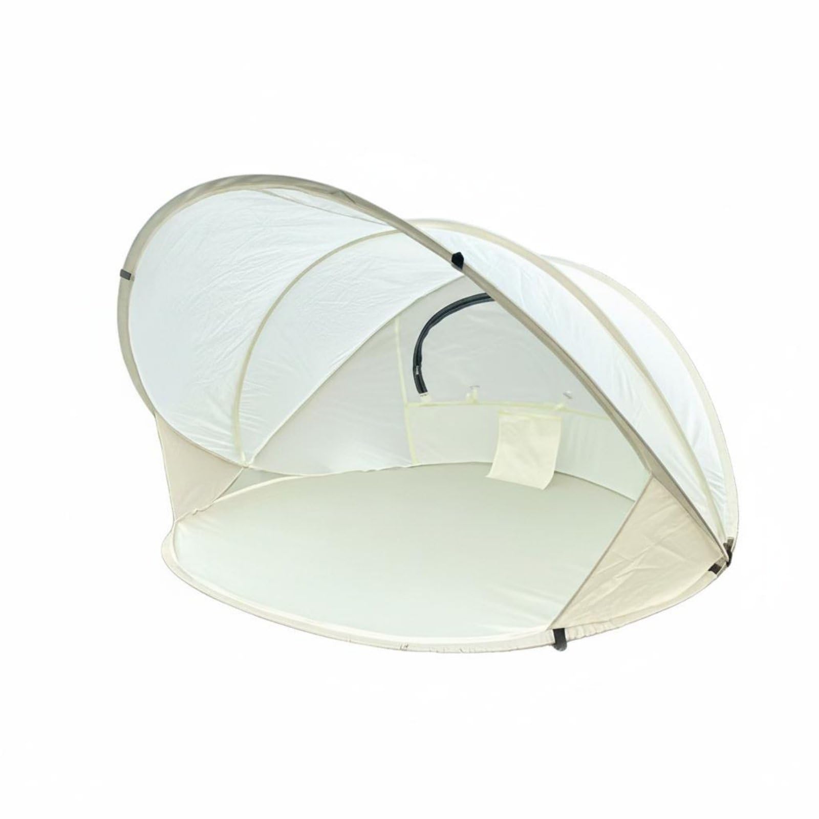 Foldable Instant Flexible-up Canopy Protection Flexible-up Beach Tent Water Repellent Portable Sun Shade Shelter Ventilated Mesh Windows for Families, Couples, Park, Backyard, Beige-picture-18