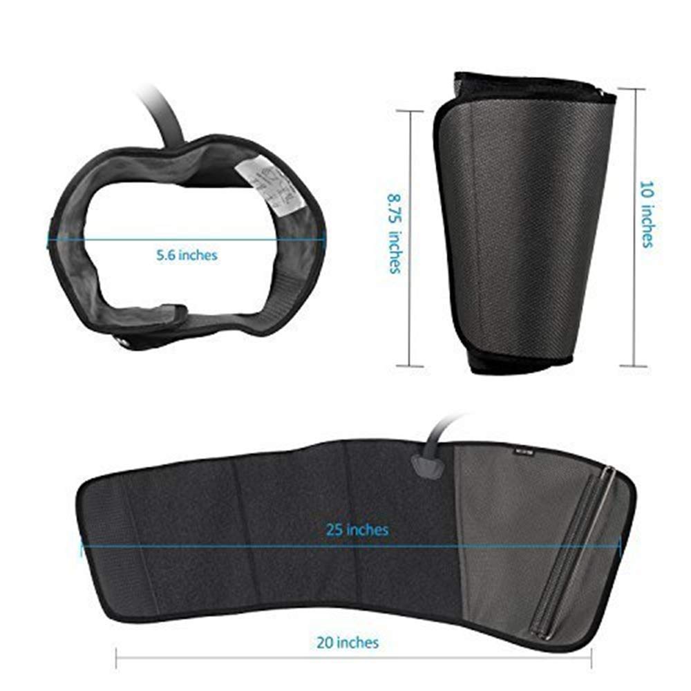 CINCOM Corded Electric Leg Massager, Leg Compression Massager for Circulation and Pain Relief Air Compression Foot Calf Thigh Massager with Handheld Controller (For Calf), Grey CINCOM Corded Electric Leg Massager, Leg Compression Massager for Circulation and Pain Relief Air Compression Foot Calf Thigh Massager with Handheld Controller (For Calf), Grey