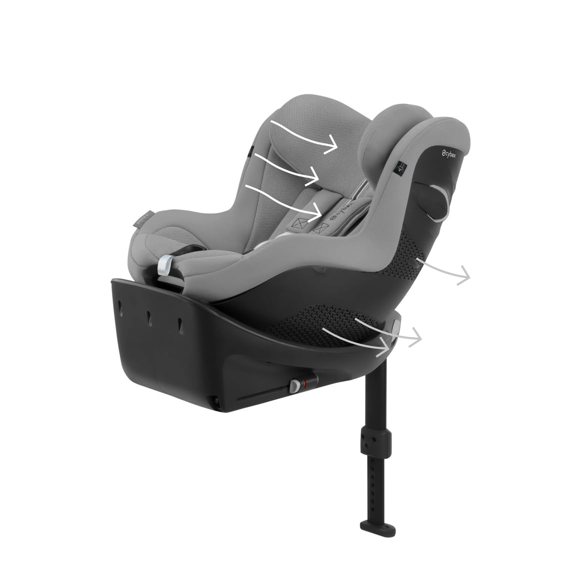 Cybex Sirona Gi i-Size Plus/Stone Grey-mid grey PU1