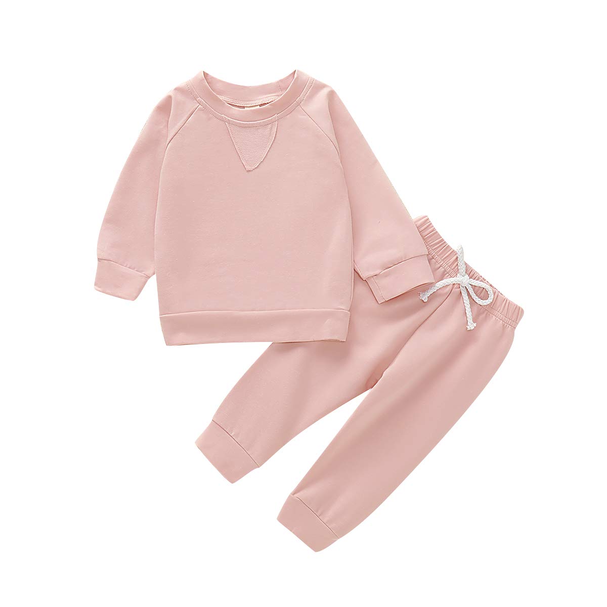 Happy Town Newborn Baby Girls' Clothing Boy Long Sleeve Top and Long Pants Set Baby Girl Sweat Outfits