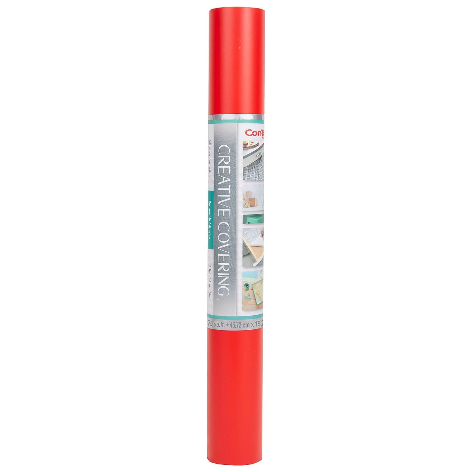 Rouleau de vinyle autocollant Con-Tact Brand rouge 45,7x15,2m pour étagère