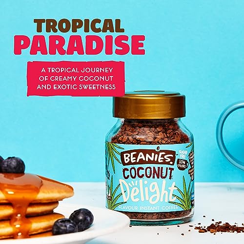 Beanies Coconut Delight Flavoured Instant Coffee 50 g (Pack of 6)