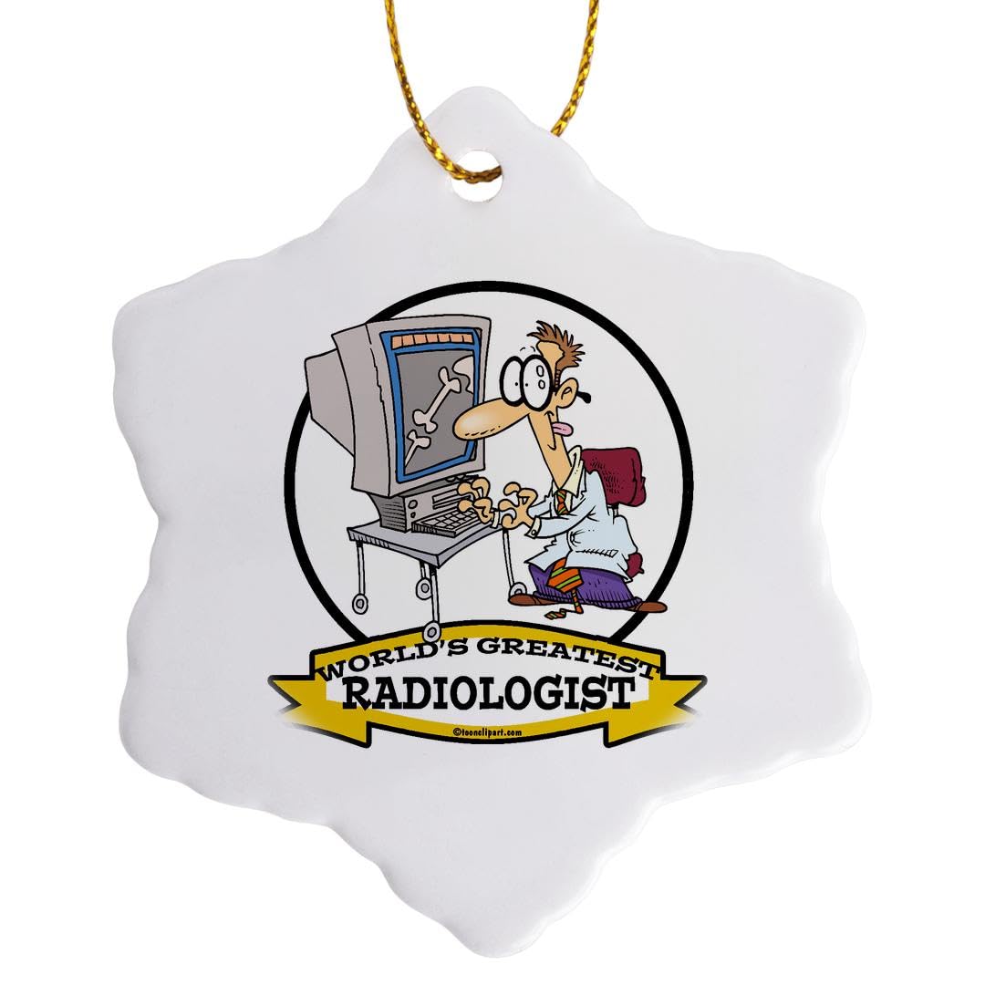 Radiologue médaillon porcelaine flocon pour rompre la monotonie