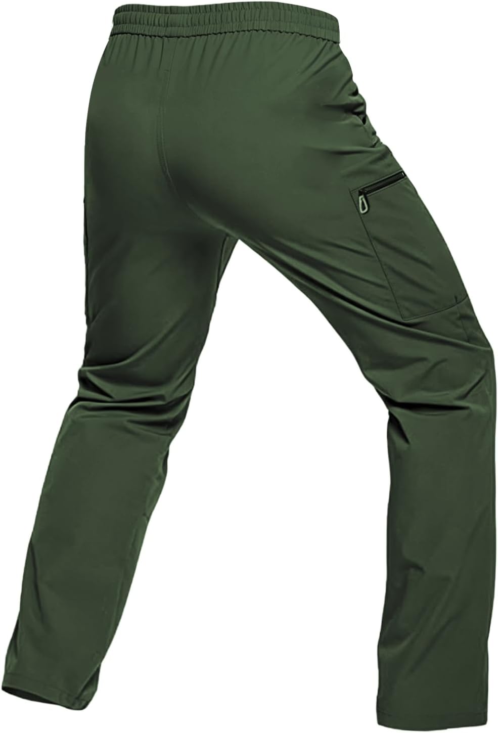 Hidkat Men's Lightweight Hiking Cargo Pants Outdoor Tactical Pants Water Resistant Combat Trousers with Zipper Multi Pockets