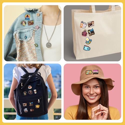 Image of Cute Pins Bulk,Funny Backpack Pin Lapel Badge Pins Set for Jackets,Hats