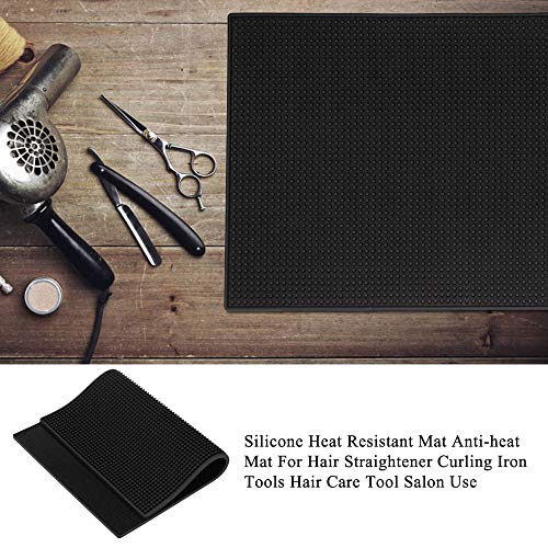 Andoer Tapete resistente ao calor de silicone Tapete anti-calor para alisador de cabelo Ferramentas
