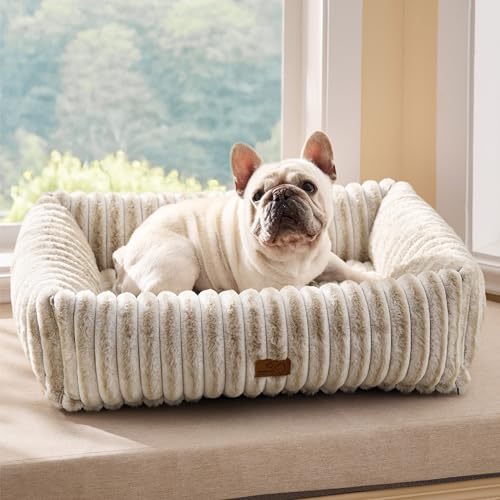 Image of Bedsure ComfyFleece Dog Bed Medium Large Size Dog Washable,30in Amphora