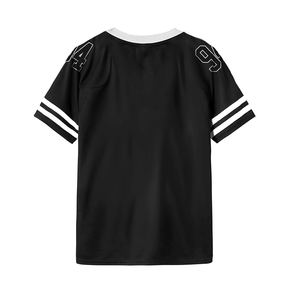 SFDK Camiseta Deportiva Microperforada 94 HARDGAME, Algodón, Manga Corta, Unisex, Estilo Urbano, Negro