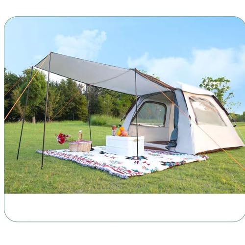 Tyenaza carpa plegable 2 en 1 impermeable con toldo y ventana miniatura 2