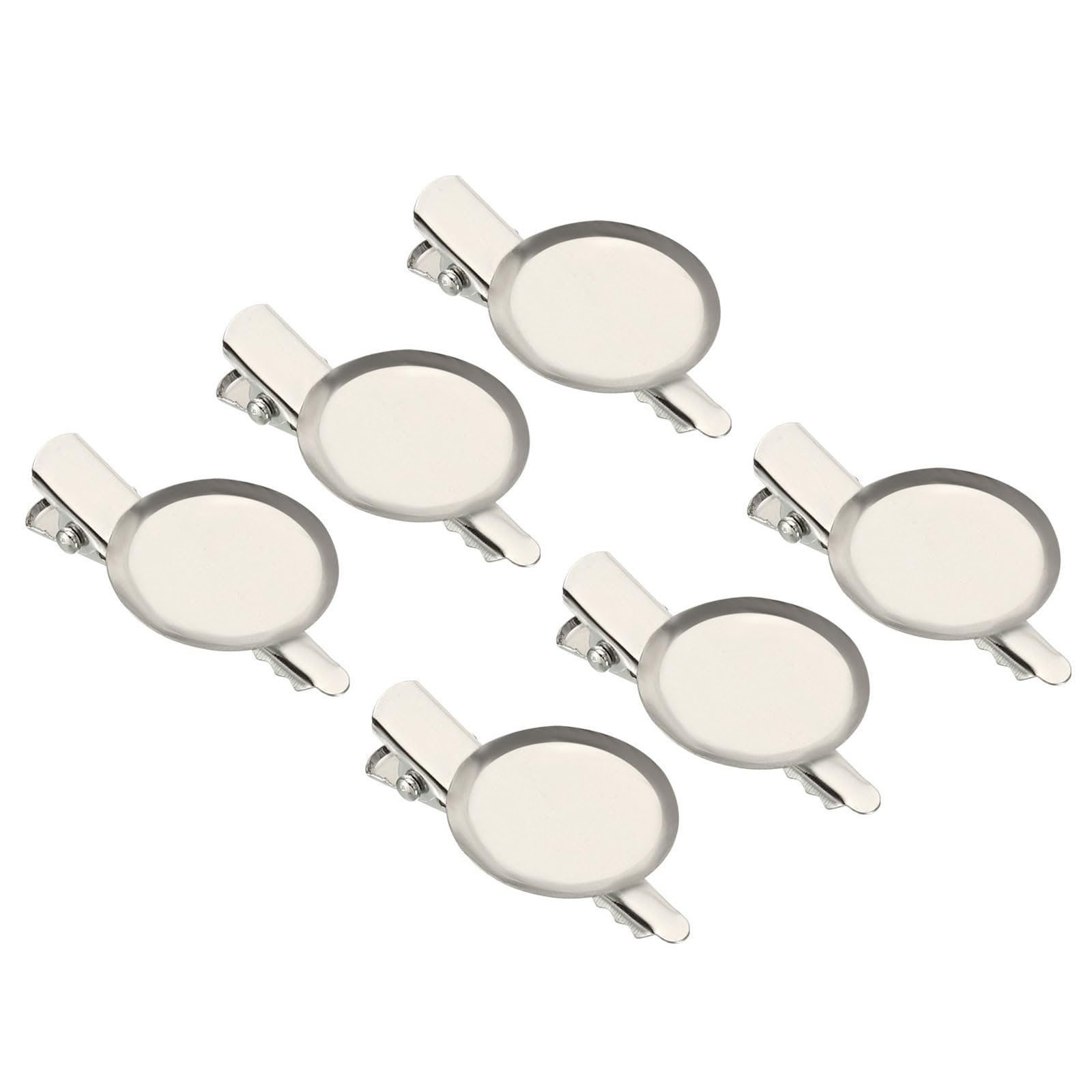 YOKIVE 20 Pcs Brooch Clasp Pins, Disc Base Blank Trays Clips, Sewing Badges Craft, Great for Art Home, Shop