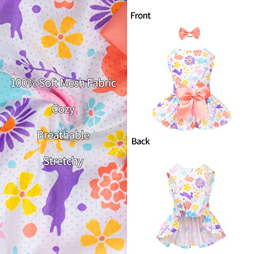 Image of CuteBone Dog Mesh Dress Puppy Sundress Pet Outfit Summer Fashion for Small Dogs Girl Cat Clothes