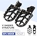 CHANGCHENG Dirt Bike Foot Pegs Motorcycle Footpegs Foot Pedals Rests CNC for Sur Ron Light Bee S/X Segway X260 X160 Talaria Sting MX3 MX4 Talaria XXX Taparia Black