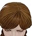 yuehong Long Brown Double Tail Braided Wigs Anime Cosplay Wig Heat Resistant Synthetic Fibers Soft Durable Breathable Costume Hair