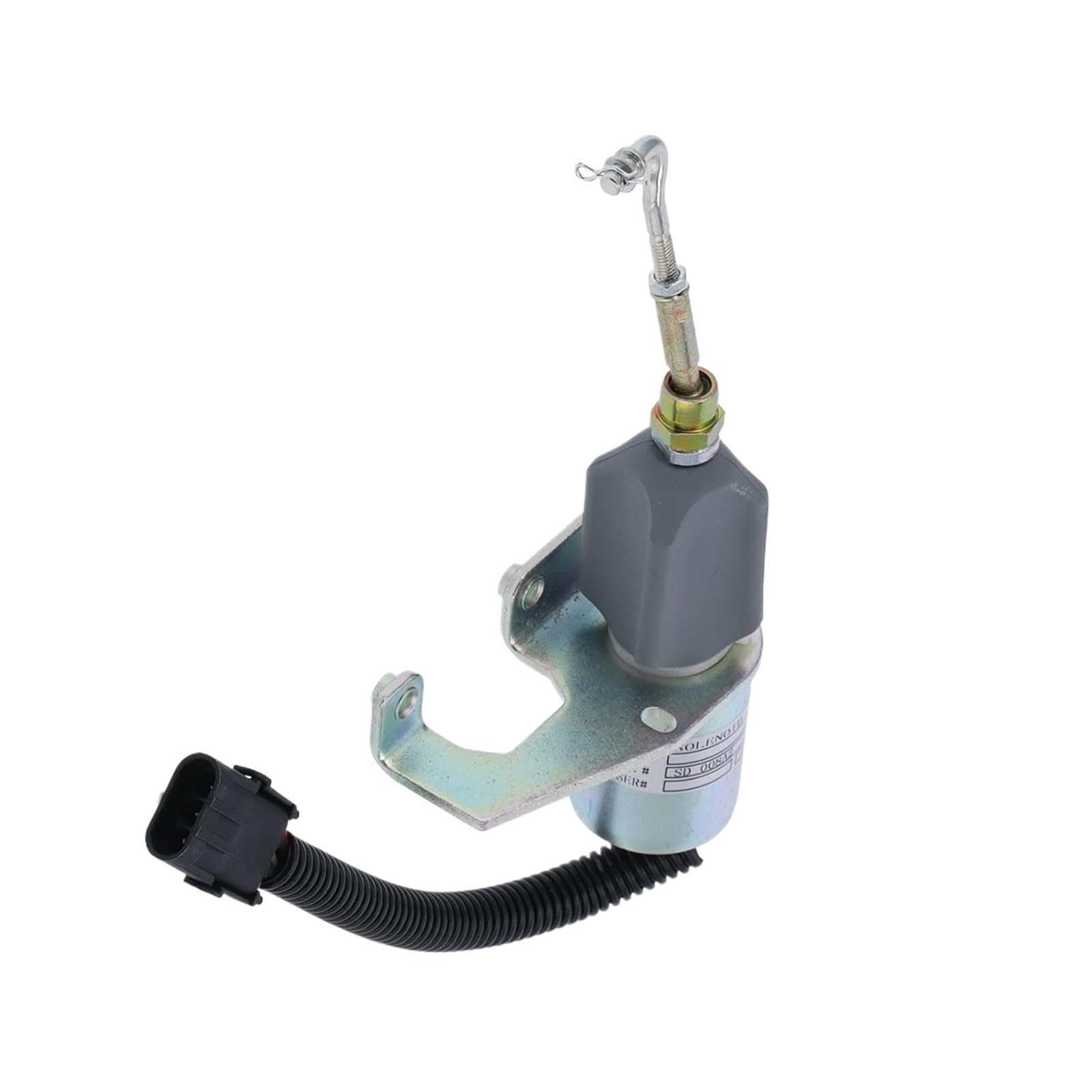 Électrovanne d'arrêt robuste en acier pour moteurs d'excavatrices 12V
