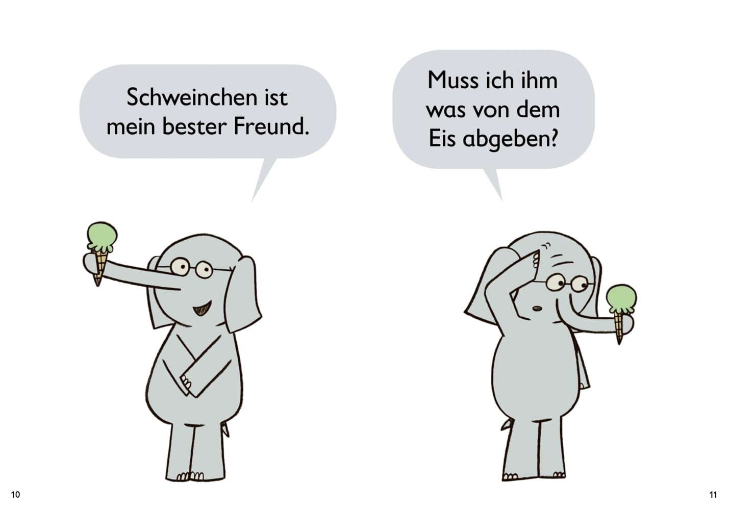 Muss ich was abgeben?: Lesen lernen mit Comics! | Band 3 der witzigen Erstlese-Reihe mit Elefant und Schweinchen