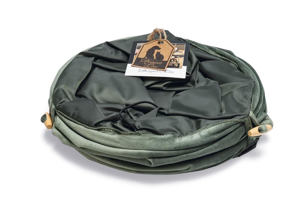 Designed by Lotte Katzentunnel Cylla, Katzenspielzeug, Grün, 65x25x25
