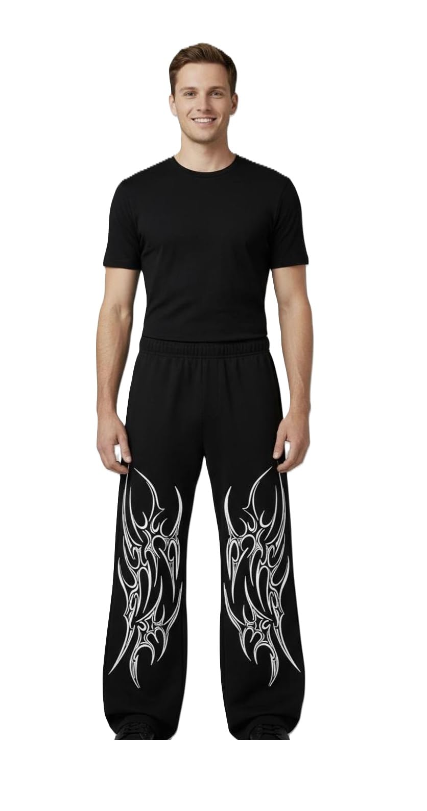 Men's Black Trouser Track Pants | Comfortable Comfortable Casual Jogger Lower for Daily Designs XS-picture-40