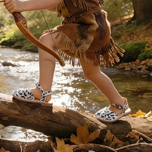 Image of THEE BRON Toddler Girls Espadrilles Sandals Hollow Out Rustic Dress Shoes