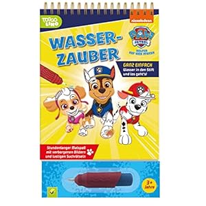 PAW Patrol Wasserzauber – einfach mit Wasser malen!: Malbuch mit Wassertankstift für Kinder ab 3 Jahren Pappbilderbuch – Malbuch, 17. März 2021