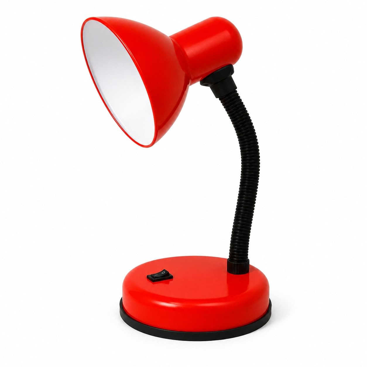 Wajha Flexible Desk Lamp E27 40W Adjustable Neck Table Lamp for Study Reading Work Office Bedroom Home, Metal Task Light with UK Plug, Simple Modern Design for Desk Table Workspace